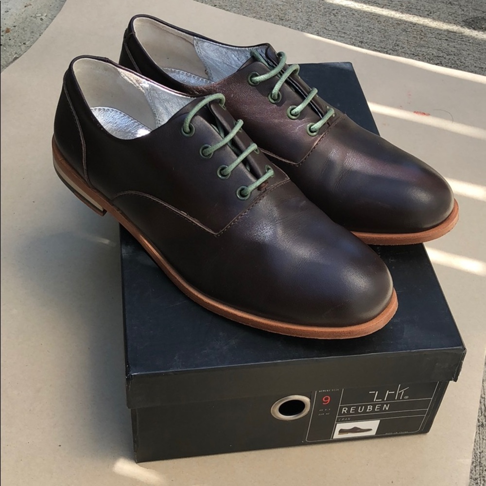 Zuriich Leather Burgundy Oxfords Work Shoes